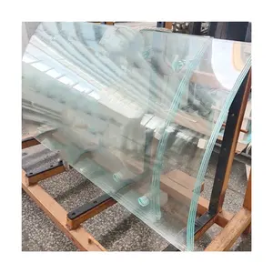 Bouwmateriaal Aanpasbaar Gebouw Glas Gebogen Gehard Glas Voor Balustrade Voor Veiligheid Brandwerend Glas