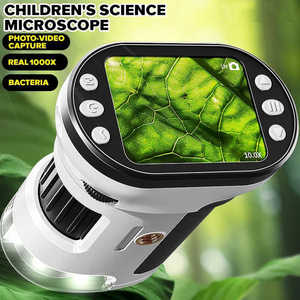 子供用教育用LEDデジタル顕微鏡 |   学生向け自然学習科学玩具 |   ポータブルLCDスクリーン（5～7年） - Product Image 3
