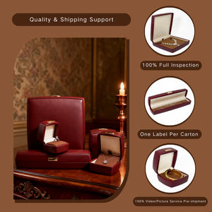 Новая серия FANDIJI Vanka: Миниатюрная шкатулка для украшений в античном стиле, роскошный подарочный набор с возможностью нанесения логотипа и металлической этикеткой. - Product Image 3