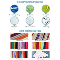 Bolsas de Regalo de Papel para Compras de Boutique de Lujo con Logotipo de Marca Personalizado
