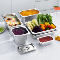 Professionelle Edelstahl 1/1 GN Gastronorm-Behälter für Gewerbeküchen, Party-Buffets, Warmhaltebehälter, Hotel, beheizbar, multifunktional