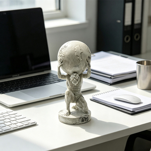 Estatua <span class=keywords><strong>de</strong></span> Resina <span class=keywords><strong>de</strong></span> <span class=keywords><strong>Atlas</strong></span> Sosteniendo la Tierra, Escultura <span class=keywords><strong>de</strong></span> Mitología Griega, Decoración para <span class=keywords><strong>el</strong></span> Hogar u Oficina, Colección, Regalo, Venta al Por Mayor - Product Image 3