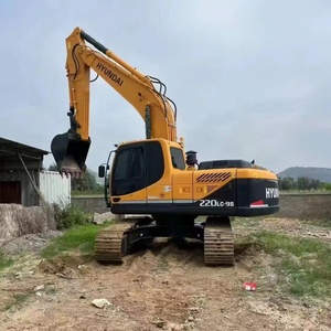 Excavadora de cadenas usada Hyundai 220LC-9S original para grandes sitios de construcción, excavadora usada a precios bajos - Product Image 1