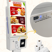 Quiosco en Línea para Pedidos y Pagos con Pantalla Táctil Capacitiva Pequeña de 21.5/23.8/27 Pulgadas, Señalización Digital Interactiva de Autoservicio