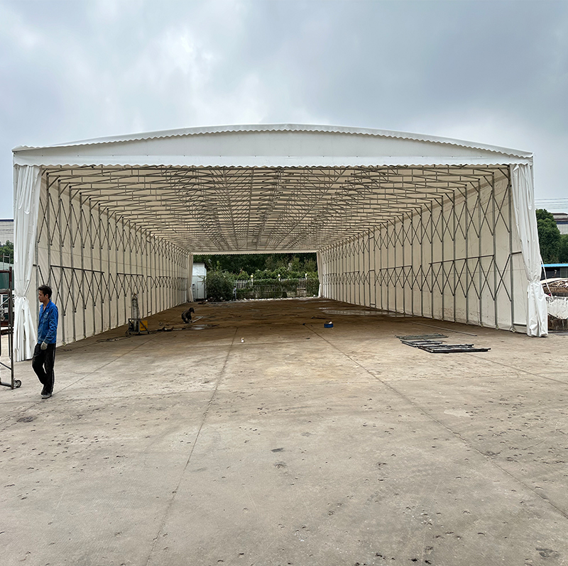 Large Outdoor Logistics Mobile Canopy Retractable