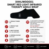 Enveloppe chauffante infrarouge sans fil rechargeable VU avec minuterie, thérapie par lumière rouge pour les pieds et les chevilles