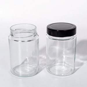 Pot à épices de forme ronde de qualité supérieure 250ml 280ml 360ml pot de miel en verre pour l'emballage alimentaire - Product Image 1