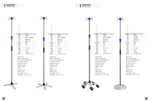Penyangga infus rumah sakit, tiang <span class=keywords><strong>IV</strong></span> Stainless Steel tinggi dapat disesuaikan 5 kaki - Product Image 2