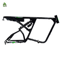 Cadre de vélo électrique de qualité supérieure en stock aux États-Unis, cadre Ebike 73 RX à suspension intégrale, dropout de 190 mm, Steath Bomber, cadre de vélo électrique à pneus larges de 20 pouces