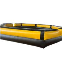 Piscine à balles gonflable en bâche PVC Gaga Ball avec souffleur puissant, terrain de Gagaball portable pour activités familiales, jeu sportif gonflable