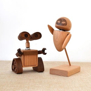 <span class=keywords><strong>Wally</strong></span> Eva artesanías de madera maciza creativo lindo registro muñeca decorativa pareja para boda <span class=keywords><strong>Navidad</strong></span> vacaciones carteles de pared personalizables - Product Image 3