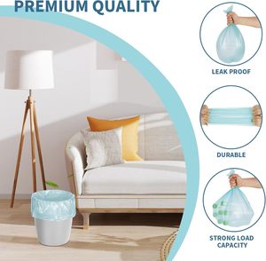 Bolsas de Basura Planas en Rollo, Bolsas de Basura HDPE en Rollo, Bolsas de Desechos Desechables para el Hogar - Product Image 5