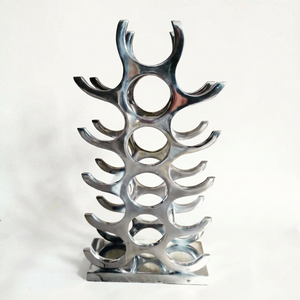 Heavy-Duty Perimeter Aluminium Tall Wine Rack Free-Standing Space-<b>Maximizing</b> Bottle Storage Module for Cellar Contractors - Product Image 1