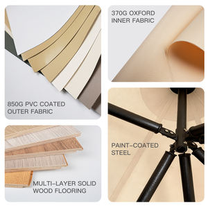 Tienda de campaña grande de madera maciza impermeable exterior tienda de safari - Product Image 6