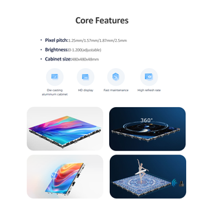 HD <span class=keywords><strong>video</strong></span>-cụ thể COB trong suốt ánh sáng-loại quảng cáo LED hiển thị Glass tầng đứng màn hình không thấm nước LED hiển thị - Product Image 3