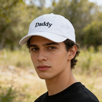 Gorra de Béisbol Personalizada de Fábrica con Imagen Bordada a Mano, Gorra de 6 Paneles Estilo Dad Hat, Visera de Perfil Bajo, Clásica, Formal y Deportiva