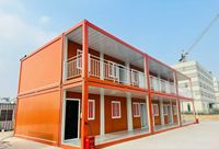 Maison mobile préfabriquée en acier de 20 pieds à 2 étages, design ferme, pour hôtels, hôpitaux, centres commerciaux