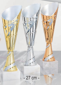 Trophée sportif gravé en or personnalisé de conception libre pour la réunion annuelle de la société scolaire Basketball Football Competition - Product Image 5