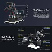 Yahboom DOFBOT Ultra 6 DOF, Brazo Robótico con Visión 3D y Modelo de Lenguaje de IA Avanzado, Diseñado para Raspberry Pi 5 y RDK X5