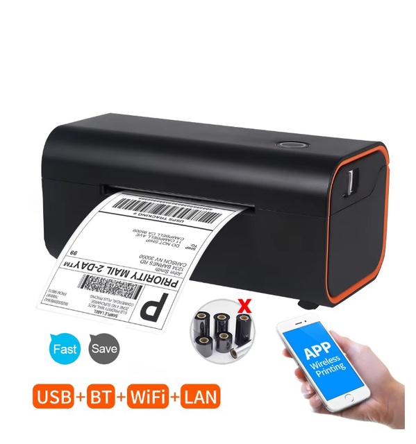 4 Inch USB Max 120mm Barcode Thermal Printer 4x6 Shipping Label Printer Sticker Machinefor 4x6 Dhl Ups Waybill Printing