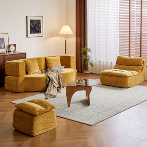 2026 Stylish <b>Single</b> White Boneless Modular Cloud <b>Sofa</b> Vacuum Compression Nordic Home Decor Furniture for Small Apartment - Product Image 6