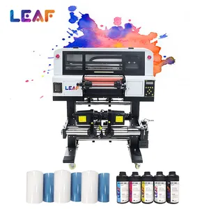 LEAF A3 30cm Roll untuk Roll UV DTF Printer dengan Laminator Transfer UV AB Film untuk membuat stiker Logo UV DTF Printer