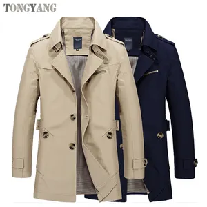 Tongyang casaco masculino de algodão, novo casaco de inverno para homens, gola virada para baixo