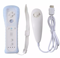 Télécommande Joystick sans fil 2 en 1 intégrée Motion Plus Nunchuks Gamepad Joypad Control pour Nintendo Wii /wii U Remote