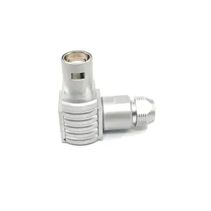 Nieuw Product Metalen Ronde Connector Fla Elleboog Plug Coaxiale Enkele Pin