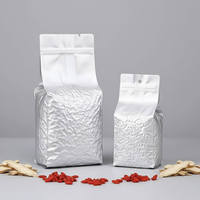 Sac à soufflet latéral en aluminium à haute barrière imprimé sur mesure, sac sous vide pour l'emballage du café moulu et du thé