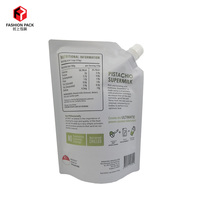 100ml 250ml 500ml Pochette en mylar de grande capacité à impression complète pour le jus de lait Sac debout avec bec verseur Design Sac en plastique en feuille d'aluminium