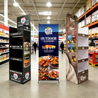 Présentoirs de supermarché en carton pour produits alimentaires, noix, biscuits, chips, chocolat, bonbons et snacks