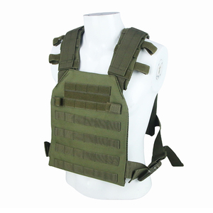 Gilet tactique noir pour l'entraînement sur le terrain en plein air Gilet de sécurité Molle léger et imperméable - Product Image 1