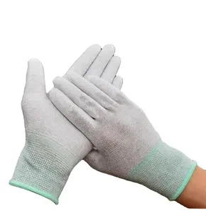 LN-1588003P Palm Coating Work Glove Carbon ESD Safety Gloves Electrical Hand Gloves