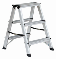 Échelle pliante en aluminium Escalier extérieur Échelle double face AD0406A