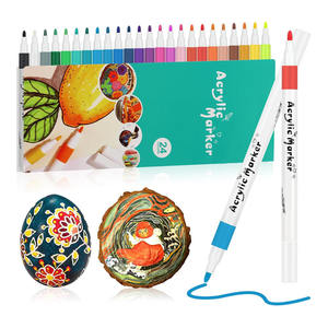 Rotulador de dibujo acrílico promocional, rotuladores de arte impermeables no tóxicos, juego de rotuladores de pintura acrílica diy para niños - Product Image 1