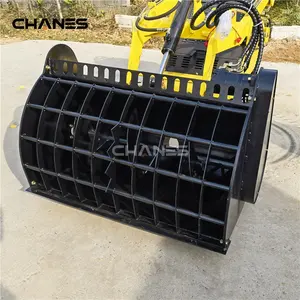 China CHANES Concrete mixer bucket mixer for mini skid steer loader with general hitch size fit Dingo Kanga Toro most brand