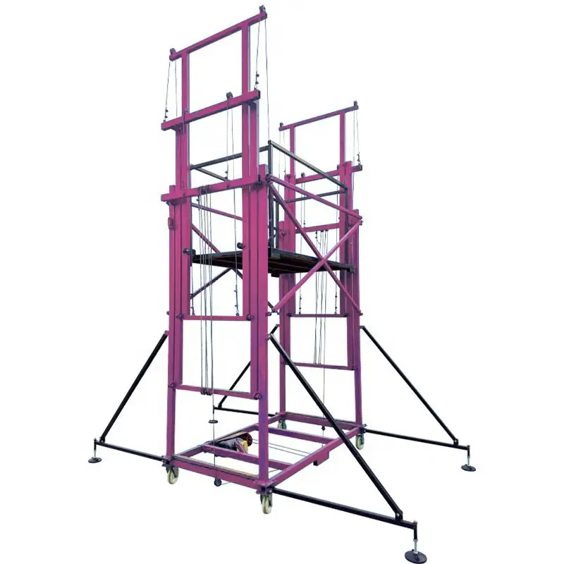 Multiple Models Folding Mobile Electric Scaffold Platforms Electric Scaffolding Lift Platform Electric Scaffolding Lift