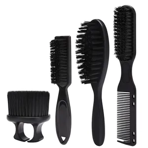 Manufacture beauty salon cleaning brush set hangable Hair cleaning neck brush styling designer Circular beard brush