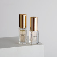 XINTE N128-610 Flacon de parfum carré en verre portable de 10 ml à usage cosmétique avec pulvérisateur à pompe, emballage carton, diffuseur à bâtonnets