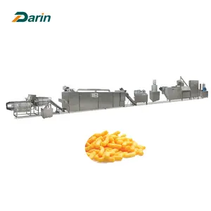 Fornecimento de fábrica inchado milho lanches comida máquina Core Filled Snack Puffed Food Extrusora Making Machine