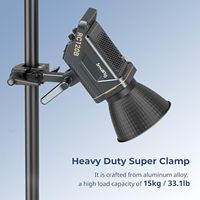 Kit de super-clip robuste SmallRig, charge maximale 33lb/15kg, vis supérieure 1/4"-20 3/8"-16, surface plate 5/8" pour studio photo