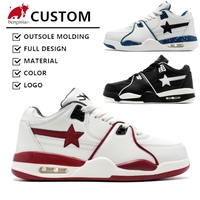 Sepatu Sneakers Kasual Mewah Berkualitas Tinggi, Trendi untuk Basket, Olahraga, Lari, Jalan Kaki, Model Tali, Bahan Mesh, Dapat Disesuaikan, dari Produsen