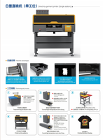 Impresora DTG industrial de una sola estación con cabezales Epson i3200, máquina automática de impresión de camisetas de 35x45 cm para pequeñas empresas