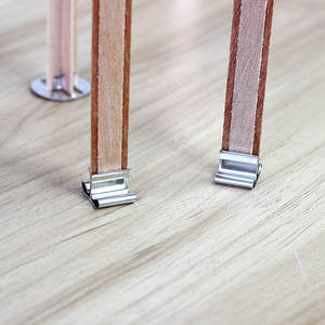 Support de mèche en <span class=keywords><strong>bois</strong></span> de haute qualité avec acier inoxydable noir pour la fabrication de bougies à la cire de soja non toxique - Product Image 5