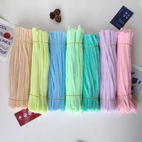 100 pièces par sac, 57 couleurs, tiges de chenille torsadées de 6 mm, fil de fer créatif pour loisirs créatifs, 30 cm, durable