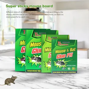 Non-toxic White Glue Mouse Board OEM Green Rat Trap For Warehouse Factory Mice Sticky Catcher