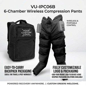 Pantalon <span class=keywords><strong>de</strong></span> massage à compression séquentielle sans fil 6 chambres 2900 mAh pour favoriser le drainage lymphatique <span class=keywords><strong>et</strong></span> réduire les douleurs musculaires - Product Image 3