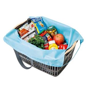 Appendice de magazines japonais Sac à provisions à cordon de grande capacité Sac de supermarché en toile portable pliable et écologique britannique - Product Image 4