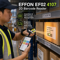 Lecteur de codes-barres industriel mini-ring BT Effon EF02 avec moteur Zebra SE4107 pour la logistique, l'expédition express et le tri aéroportuaire - Expédition en 7 jours